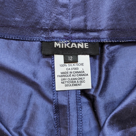 Vintage 100% Silk Iridescent Trouser Pants - Picture 9 of 13